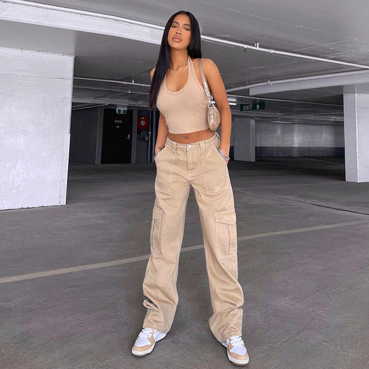 High-Waist Utility Cargo Pants – Tiny Pockets Didn't Make the Cut