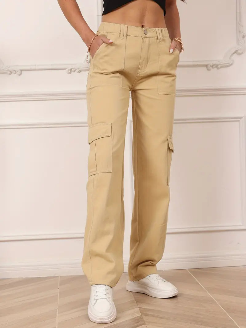 High-Waist Utility Cargo Pants – Tiny Pockets Didn't Make the Cut