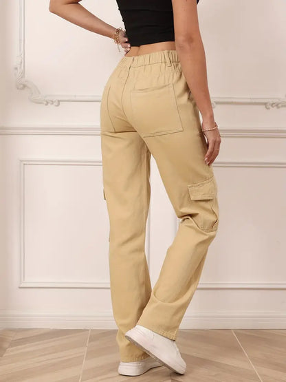 High-Waist Utility Cargo Pants – Tiny Pockets Didn't Make the Cut