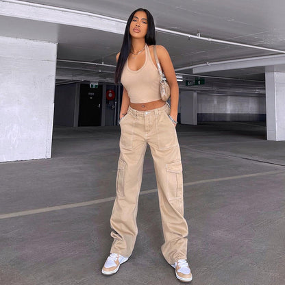 High-Waist Utility Cargo Pants – Tiny Pockets Didn't Make the Cut